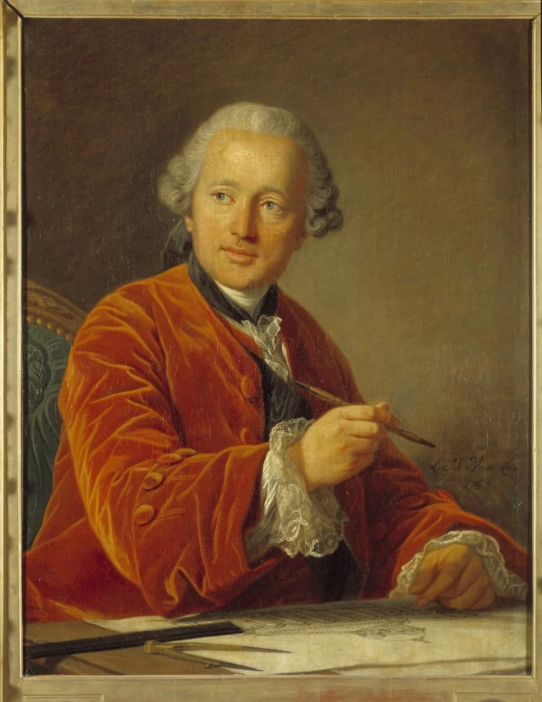 Ritratto di Germain Soufflot, architetto del Pantheon - Musee et Domaine National de Versailles et de Trianon, Versailles